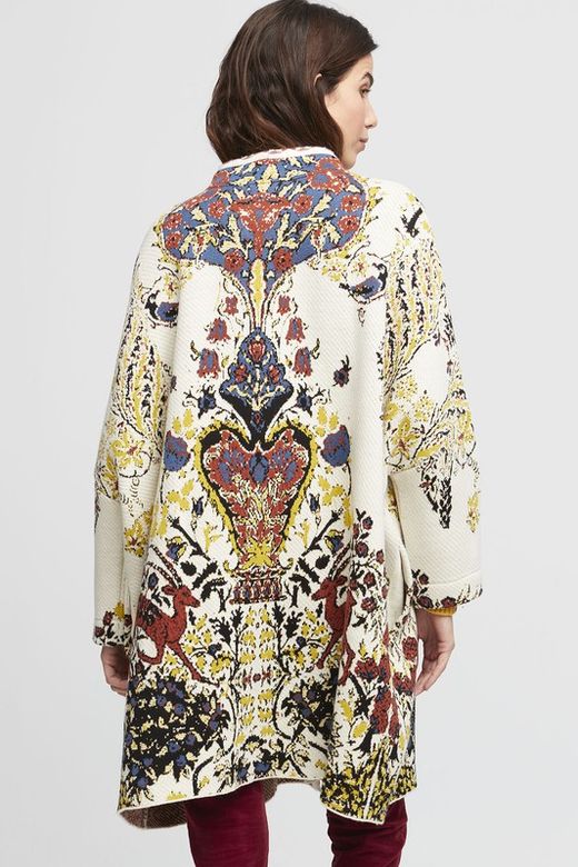 Abrigo en Jacquard floral