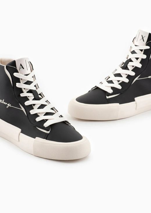 Bota aspecto bicolor