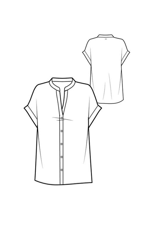 Camisa con manga caída