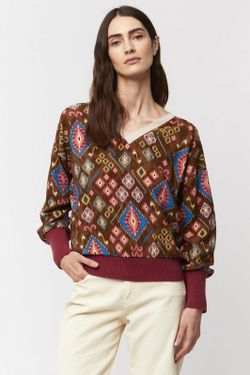 Camisa estampada en pico