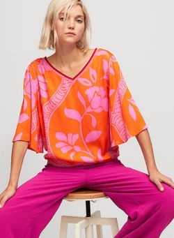 Camisa floral   multicolor