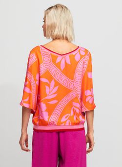Camisa floral   multicolor