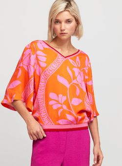 Camisa floral   multicolor