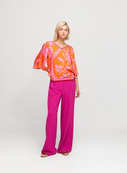 Camisa floral   multicolor