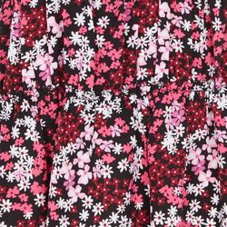 Camisa  flores negro rosa