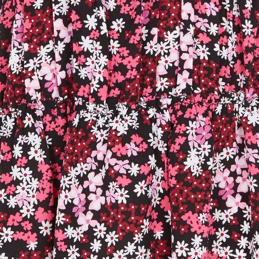 Camisa  flores negro rosa