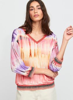 Camisa Jacquard multicolor