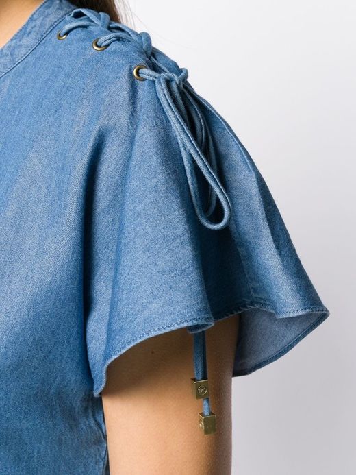 Camisa mao trenza hombros