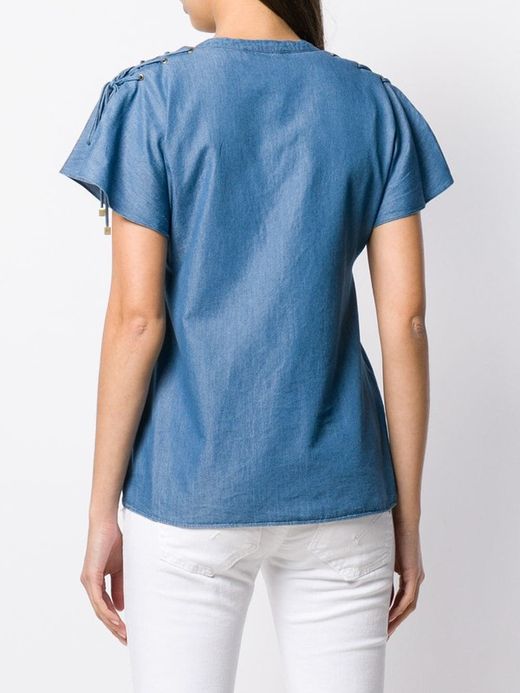 Camisa mao trenza hombros