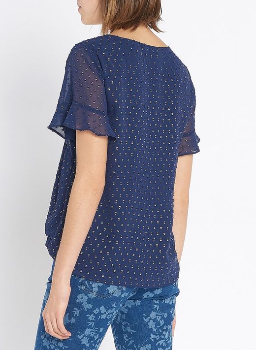 Camisa marina bordados