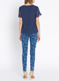 Camisa marina bordados