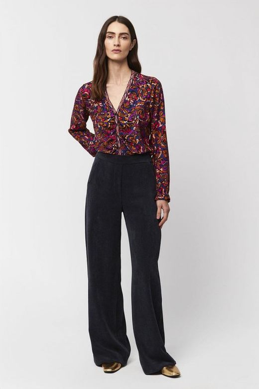 Camisa pico estampado
