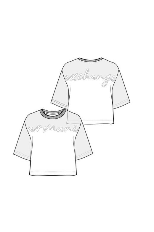 Camiseta de corte crop