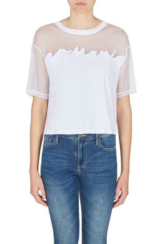 Camiseta de corte crop