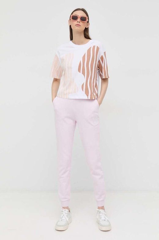 Camiseta en tejido estampado