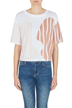 Camiseta en tejido estampado