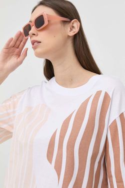 Camiseta en tejido estampado