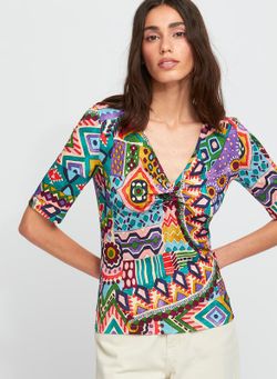 Camiseta estampado geometrico