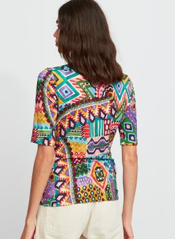 Camiseta estampado geometrico