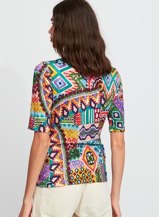 Camiseta estampado geometrico