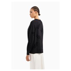 Cardigan monograma flocado