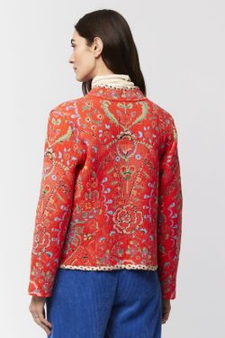 Chaqueta de Jacquard floral