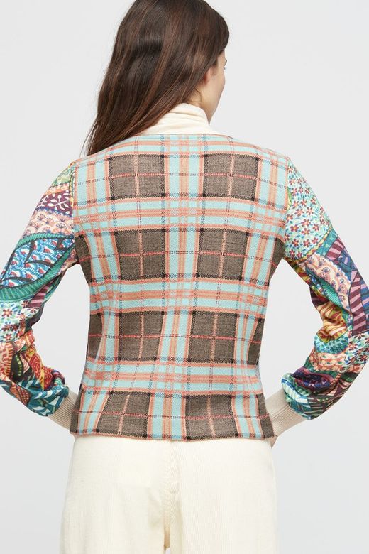 Chaqueta floral patchwork