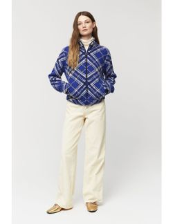 Chaqueta tipo bomber a cuadros