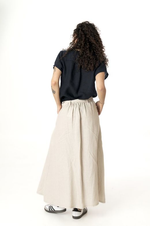 Falda lino  arena