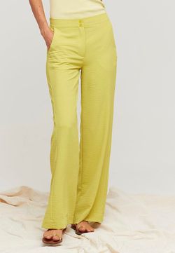 Pantalon Crepe Amarillo
