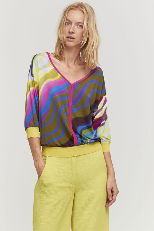 Pantalon Crepe Amarillo