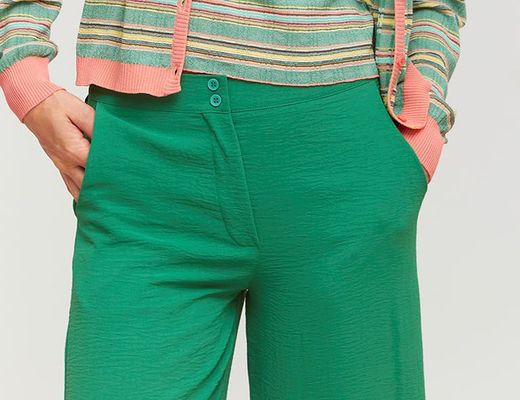 Pantalon Crepe Verde