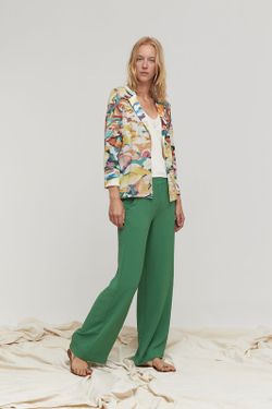 Pantalon Crepe Verde
