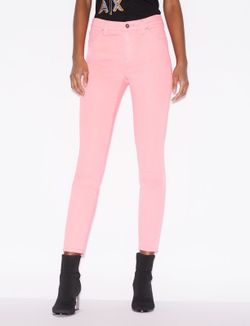 Pantalón pitillo rosa