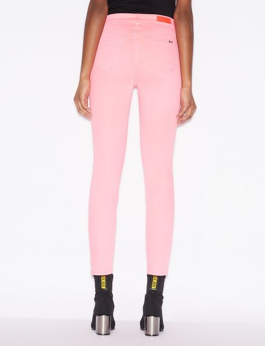 Pantalón pitillo rosa