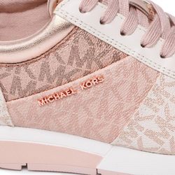 Sneaker con paneles de impresión del monograma MK