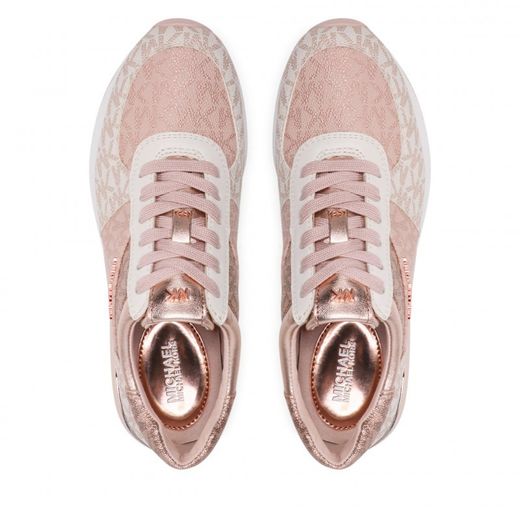 Sneaker con paneles de impresión del monograma MK