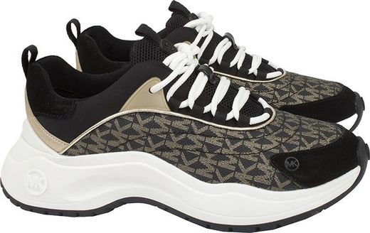 Sneaker Dara estampado con logotipo y lona