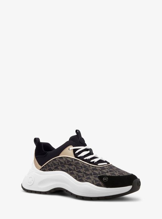 Sneaker Dara estampado con logotipo y lona