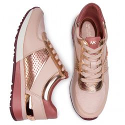 Sneaker rosa troquelada
