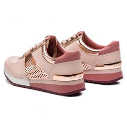 Sneaker rosa troquelada