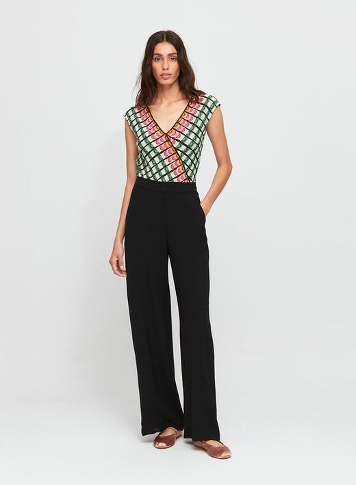 Top de punto con estampado