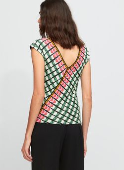 Top de punto con estampado