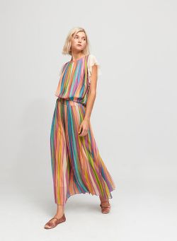 Top estampado a rayas