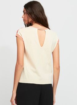 Top geometrico multicolor