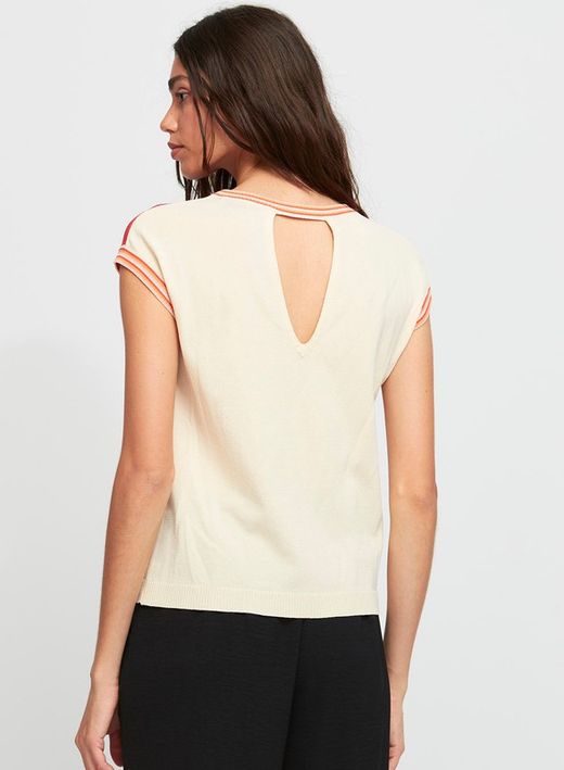 Top geometrico multicolor