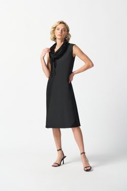 Vestido cocoon de punto sedoso