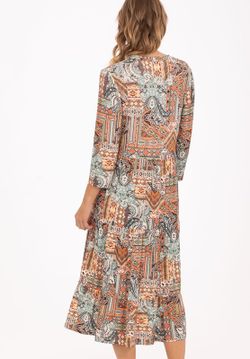 Vestido estampado etnico