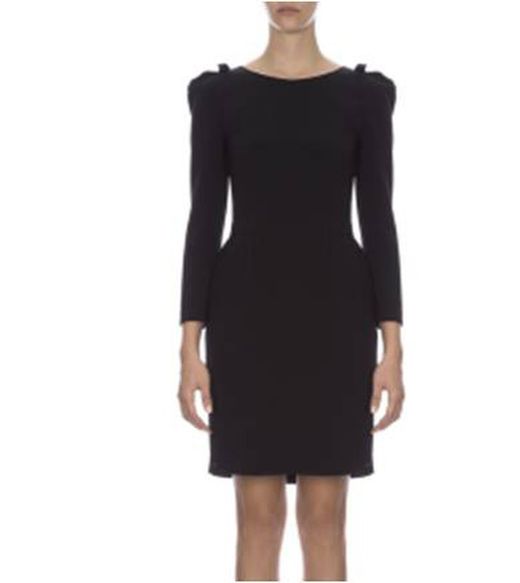 Vestido negro cremallera